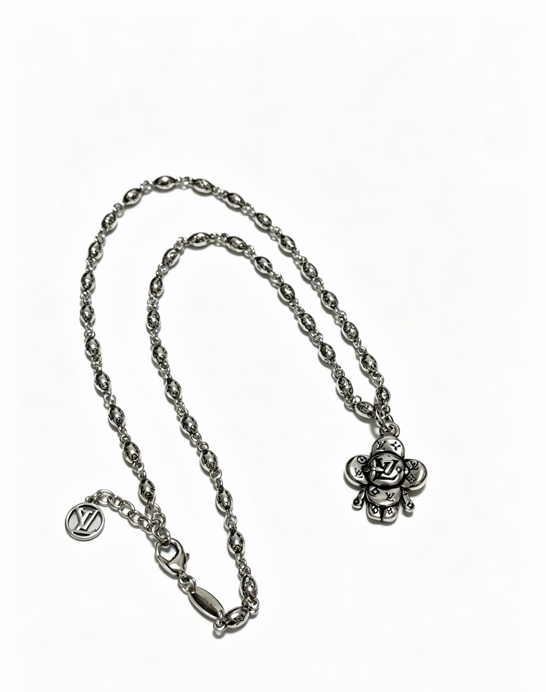 Louis Vuitton Silver Charm Necklace